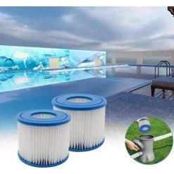MINKUROW Lot De 6 Filtres De Jacuzzi Pour Piscine - Type D - Cartouche De Filtre De Rechange Pour Summer Waves -Pompe et filtre de piscine Soldes 60015924 5