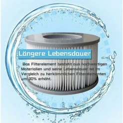 ILOVEMILAN Pack De 2 Cartouches Filtrantes De Rechange Pour Piscine Gonflable Mspa, Jacuzzi De Haute Qualité -Pompe et filtre de piscine Soldes 60142718 5