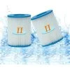 OUSUDELA Cartouches Filtre Type II Pour Bestway Pompe De Piscine,Cartouches De Filtre Pour Piscine Pour Bestway 58094,Filtre Piscine Type II Pour Le Nettoyage Des Tuyaux (2 Pcs) -Pompe et filtre de piscine Soldes 60209337 1