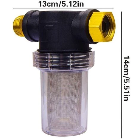OUSUDELA 3/4 Inch Garden Hose Filter For Pressure Washer Inlet Water, Sediment Filter For Outdoors Gardening Water Inlet Filter 4 OUSUDELA 3/4 Inch Garden Hose Filter For Pressure Washer Inlet Water, Sediment Filter For Outdoors Gardening Water Inlet Filter – Image 2