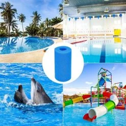 OUSUDELA Éponge Filtrante Type A 10*20cm,Mousse Pour Filtre Piscine Reutilisable 4 Pcs,Filtre Éponge Cartouche,Filtre De Piscine En Mousse,Réservoir De Poissons Filtre Éponge,Eponge De Filtre Pour Aquarium -Pompe et filtre de piscine Soldes 60209348 5