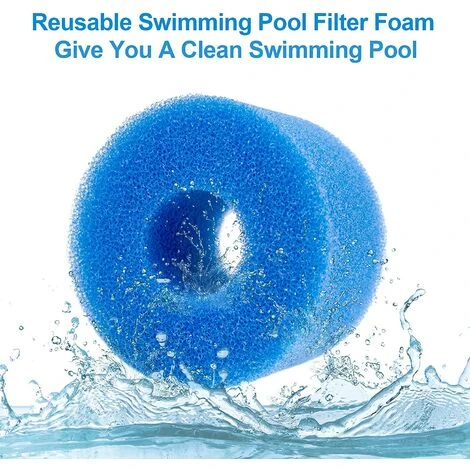 NAXUNNN Éponge Filtrante Type S1 Filtres De Piscine En Mousse, 6 Pièces Cartouche Filtrante RéUtilisable Et Lavable Pour Intex Type S1 4 NAXUNNN Éponge Filtrante Type S1 Filtres De Piscine En Mousse, 6 Pièces Cartouche Filtrante RéUtilisable Et Lavable Pour Intex Type S1 – Image 2