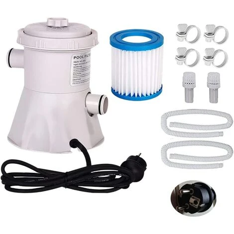 MONLY Pompe De Filtration De Piscine, Piscine D'été 300 Gallons Filtre De Piscine Hors Sol, Pompe De Circulation électrique 220 V 3 MONLY Pompe De Filtration De Piscine, Piscine D'été 300 Gallons Filtre De Piscine Hors Sol, Pompe De Circulation électrique 220 V