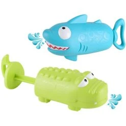 PREMIER Piggy Shark Pompe Pression Canon à Eau Enfants Plage Piscine Eau Jouet Pompe Pression Eau -Pompe et filtre de piscine Soldes 60541287 3