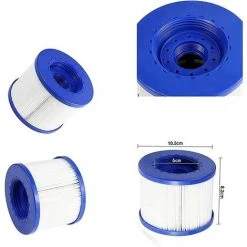 ZOLGINAH Lot De 8 Cartouches Filtrantes De Rechange Pour Spa Hot Tub/Clever Spa - Avec Filetage à Vis - Pour Spa-N1407535/filtre Pour Mspa,Pour Spa Pool Filtre Kit D'entretien -Pompe et filtre de piscine Soldes 60576228 3