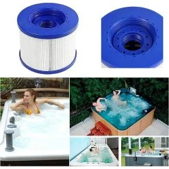 ZOLGINAH Lot De 8 Cartouches Filtrantes De Rechange Pour Spa Hot Tub/Clever Spa - Avec Filetage à Vis - Pour Spa-N1407535/filtre Pour Mspa,Pour Spa Pool Filtre Kit D'entretien -Pompe et filtre de piscine Soldes 60576228 5