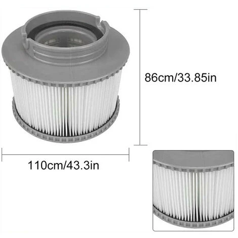 FR-LIFE BR-Vie Pack De 2 Filtres De Rechange Pour MSPA FD2089, Pompe à Cartouche Filtrante Pour MSPA Tous Les Spas Actuels 4 FR-LIFE BR-Vie Pack De 2 Filtres De Rechange Pour MSPA FD2089, Pompe à Cartouche Filtrante Pour MSPA Tous Les Spas Actuels – Image 2