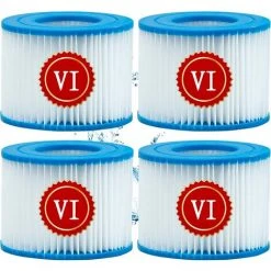 JOORRT Cartouche Defiltre Piscine Type VI, Pour Bestway Type VI Pool Filter, 4Pcs