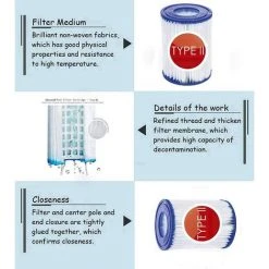 BENOBBY KIDS Lot De 2 Cartouches De Filtre De Piscine Pour Kit De Cartouche De Rechange Pour Pompe De Filtration Bestway II 58383 Modèle 58387 -Pompe et filtre de piscine Soldes 60721059 4