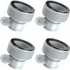 MACARON Adaptateur Piscine, Lot De 4 Adaptateur Pour Pompe, Adaptateur De Tuyau De Piscine, Hose Adapter B Pour Piscine Systèmes De Filtration (Gris)LO-Ron -Pompe et filtre de piscine Soldes 61047697 1