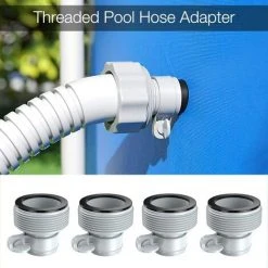 MACARON Adaptateur Piscine, Lot De 4 Adaptateur Pour Pompe, Adaptateur De Tuyau De Piscine, Hose Adapter B Pour Piscine Systèmes De Filtration (Gris)LO-Ron -Pompe et filtre de piscine Soldes 61047697 4