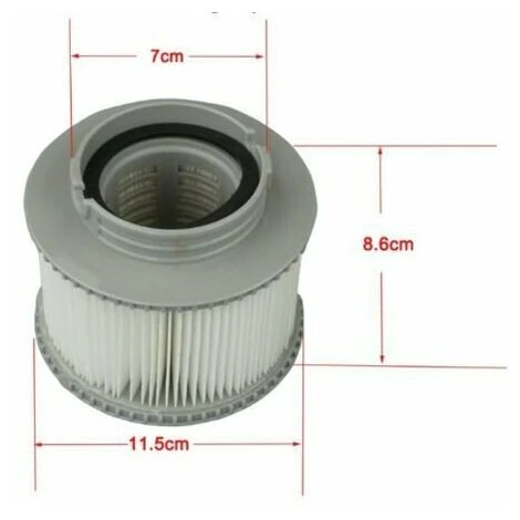 DONTODENT Cartouche Filtrante, Cartouches Filtrantes De Remplacement Filtre Cartouches Passoire Pour Les Modèles Bain À Remous Spas Piscine Pour Mspa FD2089 (2 Pcs) 5 DONTODENT Cartouche Filtrante, Cartouches Filtrantes De Remplacement Filtre Cartouches Passoire Pour Les Modèles Bain À Remous Spas Piscine Pour Mspa FD2089 (2 Pcs) – Image 3