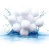 DENUOTOP 700g Boules De Filtre De Piscine, Balles Filtrantes,Média Filtre à Fibres Pour Piscine Filtres à Sable Filtrage De L'eau. (Blanc)