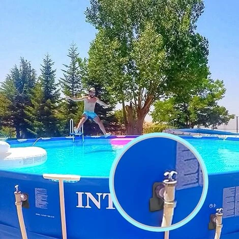 FONTAINEBLEAU Lot De 2 Support De Tuyau De Piscine, Adaptateur Pour Piscine, Gris Accessoires Piscine, Pour Tuyaux Piscine De Dans Les 38 Mm,Fonepro 7 FONTAINEBLEAU Lot De 2 Support De Tuyau De Piscine, Adaptateur Pour Piscine, Gris Accessoires Piscine, Pour Tuyaux Piscine De Dans Les 38 Mm,Fonepro – Image 5