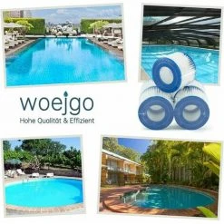 CLEGGFR 12PCS Cartouches Filtrantes Pour Piscine De Type VI Pour Bestway Taille 6 58323,LO-Ron -Pompe et filtre de piscine Soldes 63521707 4