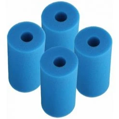 LIFCAUSAL Filtre En Mousse De Piscine éponge Filtre à Cartouche Lavable Réutilisable Pour Remplacement D'aquarium De Piscine Pour Filtre De Type A Bleu 21 * 10 * 9 Cm 4PCS / Pack