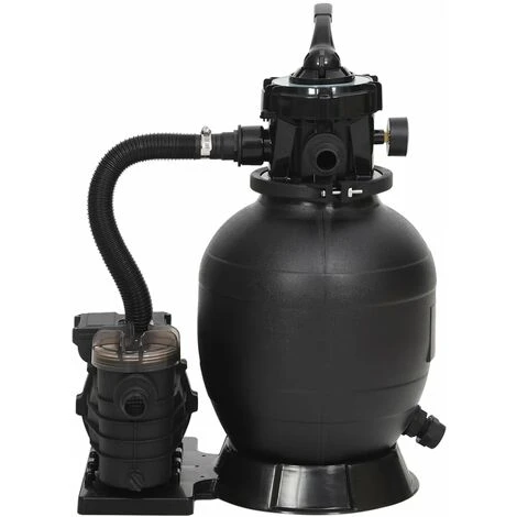 SUPERMARKET Filtre à Sable De Piscine Avec Vanne 6 Voies Noir SUHB-93396 4 SUPERMARKET Filtre à Sable De Piscine Avec Vanne 6 Voies Noir SUHB-93396 – Image 2