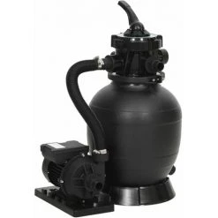 SUPERMARKET Filtre à Sable De Piscine Avec Vanne 6 Voies Noir SUHB-93395