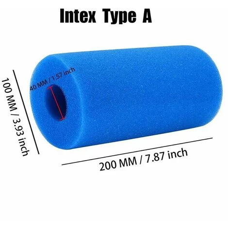 GRID COOL Lot De 2 Filtres De Type A éponge Filtre De Piscine Filtre En Mousse Lavable Réutilisable 7 GRID COOL Lot De 2 Filtres De Type A éponge Filtre De Piscine Filtre En Mousse Lavable Réutilisable – Image 5