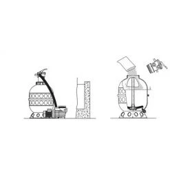 Filtre à Sable Seul Hayward Pro Series Hi Top - 14 M³/h -Pompe et filtre de piscine Soldes 63725567 4