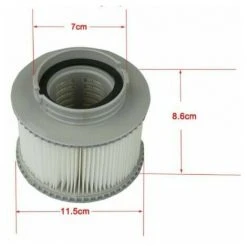 CATHERINE 2 Spa Filter Cartouches Pour MSpa, Cartouches Filtrantes De Remplacement De Filtres De Piscine Pour Baignoire,Spa,Piscine, Vous Donnant De L'eau Propre Et Fraîche -Pompe et filtre de piscine Soldes 63741098 2