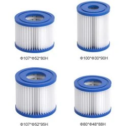 TANCYCO Cartouches De Filtre De Piscine Pour Remplacement De Pompes De Filtre De Piscine De Filtre à Cartouche Intex Type D -Pompe et filtre de piscine Soldes 63781778 5