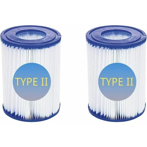 SINCèREETALI Lot De 2 Cartouches De Filtre De Piscine De Type II – Compatible Avec Les Filtres Bestway 58094 – Accessoires De Filtre De Piscine Gonflable De Rechange Pour Spa 3 SINCèREETALI Lot De 2 Cartouches De Filtre De Piscine De Type II – Compatible Avec Les Filtres Bestway 58094 – Accessoires De Filtre De Piscine Gonflable De Rechange Pour Spa