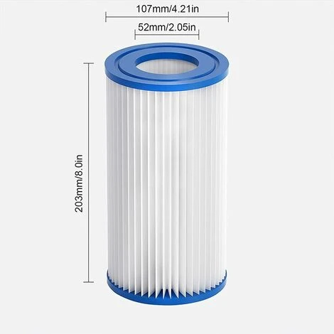 SINCèREETALI Filtre De Rechange Pour Piscine Spa - Cartouche Filtrante De Rechange Compatible Avec 29000E / 59900E Pour Piscine Gonflable, Bain à Remous, Spa 4 SINCèREETALI Filtre De Rechange Pour Piscine Spa - Cartouche Filtrante De Rechange Compatible Avec 29000E / 59900E Pour Piscine Gonflable, Bain à Remous, Spa – Image 2