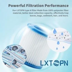 MOWZE For Intex Piscine Cartouche De Filtre Type H 29007 Pour Filtre Pompes 28601, 28602 (4 PCS) 4 PCS -Pompe et filtre de piscine Soldes 63869833 2