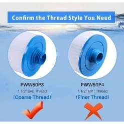 MOWZE Cartouche De Filtre De Spa 2 Pièces, Pour Filtre À Remous Pleatco Pww50 ， Filtre De Spa Pour Filtre De Remplacement Unicel 6ch-940 Spa Business Whirlpool -Pompe et filtre de piscine Soldes 63869853 4