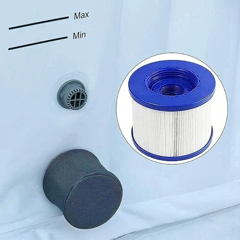 MOWZE Lot De 4 Cartouches Filtrantes De Rechange Pour Spa Hot Tub/Clever Spa - Avec Filetage à Vis - Pour Spa-N1407535/filtre Pour Mspa,Pour Spa Pool Filtre Kit D'entretien 4 Pièces 6 MOWZE Lot De 4 Cartouches Filtrantes De Rechange Pour Spa Hot Tub/Clever Spa - Avec Filetage à Vis - Pour Spa-N1407535/filtre Pour Mspa,Pour Spa Pool Filtre Kit D'entretien 4 Pièces – Image 4