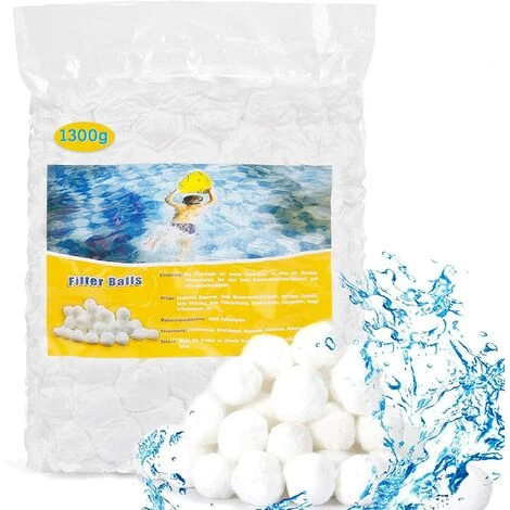 MOWZE 1300g Balles Filtrantes,Boules De Filtre De Piscine,Réutilisables,Média Filtre à Fibres Peut Remplacer 45 Kg Sable Quartz Piscine Filtres à Sable Filtrage De L'eau,Utilisées Dans Les Piscines 3 MOWZE 1300g Balles Filtrantes,Boules De Filtre De Piscine,Réutilisables,Média Filtre à Fibres Peut Remplacer 45 Kg Sable Quartz Piscine Filtres à Sable Filtrage De L'eau,Utilisées Dans Les Piscines