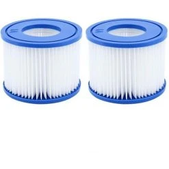 LYCXAMES Lot De 2 Cartouche De Rechange Pour Filtre Bestway Cartouche Filtrante VI Pour Lay-Z-Spa Miami, Vegas, Monaco -Pompe et filtre de piscine Soldes 63921055 2