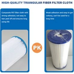 TANCYCO Cartouche Filtrante De Type A/C Pour Piscine, Très Résistante, Facile à Installer, Filtre De Piscine à Haute Efficacité De Filtration. -Pompe et filtre de piscine Soldes 63964124 4