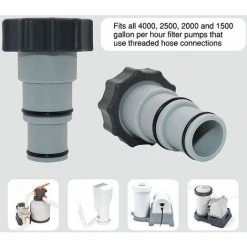 FOZIY Adaptateur De Tuyau De Piscine 2 Pièce Adaptateur De Vidange De Piscine Adaptateurs De Tuyau Avec Bague D'étanchéité Pour Piscine Pompes à Connexion Filetée Gris,Fonepro 10 FOZIY Adaptateur De Tuyau De Piscine 2 Pièce Adaptateur De Vidange De Piscine Adaptateurs De Tuyau Avec Bague D'étanchéité Pour Piscine Pompes à Connexion Filetée Gris,Fonepro -Pompe et filtre de piscine Soldes 64014403 4