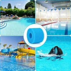 TINOR Éponge Filtrante Type S1, Cartouche De Filtre En Mousse, Mousse Pour Filtre Piscine, Réutilisables Et Lavables, Filtre En Mousse Pour Spa, Piscine, Jacuzzi (6, Bleu) 11 TINOR Éponge Filtrante Type S1, Cartouche De Filtre En Mousse, Mousse Pour Filtre Piscine, Réutilisables Et Lavables, Filtre En Mousse Pour Spa, Piscine, Jacuzzi (6, Bleu) -Pompe et filtre de piscine Soldes 64029839 5