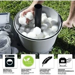 TINOR Filtre Balls 700 G Remplace 25 Kg De Sable Filtrant, Balles Filtrantes Pour Piscine, Pompe De Filtration, Filtre à Sable D'aquarium.（700g） -Pompe et filtre de piscine Soldes 64032070 2