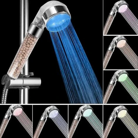 LTS FAFA Pommeau De Douche À Économie D'eau De Douche À Main Led Pommeau De Douche À 3 Couleurs Changeantes Avec Filtre - Grand 3 LTS FAFA Pommeau De Douche À Économie D'eau De Douche À Main Led Pommeau De Douche À 3 Couleurs Changeantes Avec Filtre - Grand