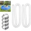 HEGUYEY Tuyau De Rechange Pour Piscine De 1,25 Po De Diamètre Pour Piscines Hors Terre, Piscine Avec Pince Métallique Pour Pompe De Filtre Intex Ou Tuyaux De 3,2 Cm - 1,5 Mètre De Long Paquet De 2 -Pompe et filtre de piscine Soldes 64098075 1