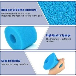 ARC-EN-CIéL 4 Pièces Éponge Filtrante Type S1, Cartouche De Filtre En Mousse, Mousse Pour Filtre Piscine, Réutilisables Et Lavables, Filtre En Mousse Pour Spa, Piscine, Jacuzzi Arcenciél 11 ARC-EN-CIéL 4 Pièces Éponge Filtrante Type S1, Cartouche De Filtre En Mousse, Mousse Pour Filtre Piscine, Réutilisables Et Lavables, Filtre En Mousse Pour Spa, Piscine, Jacuzzi Arcenciél -Pompe et filtre de piscine Soldes 64127715 5