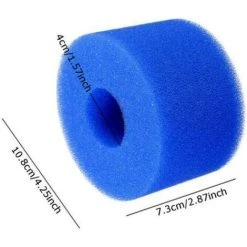 CARILLONSàVENT 8 Pièces Éponge Filtrante Type S1, Cartouche De Filtre En Mousse, Mousse Pour Filtre Piscine, Réutilisables Et Lavables, Filtre En Mousse Pour Spa, Piscine, Jacuzzi Carivent -Pompe et filtre de piscine Soldes 64138351 2