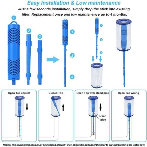 BF Filtre, Cartouche Purificateur Minéral 2 Pièces Purificateur Minéral, Bâtons Minéraux Pour La Clarification De L'Eau 5 BF Filtre, Cartouche Purificateur Minéral 2 Pièces Purificateur Minéral, Bâtons Minéraux Pour La Clarification De L'Eau – Image 3