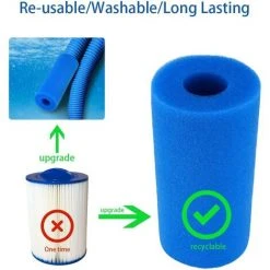 BENOBBY KIDS Lot De 4 Éponge Filtrante , Éponges Filtrantes Pour Piscine - Bleu - 200 X 100 Mm - Pour Filtre Piscine, Réutilisables Et Lavables, Filtre En Mousse Pour Spa, Piscine 10 BENOBBY KIDS Lot De 4 Éponge Filtrante , Éponges Filtrantes Pour Piscine - Bleu - 200 X 100 Mm - Pour Filtre Piscine, Réutilisables Et Lavables, Filtre En Mousse Pour Spa, Piscine -Pompe et filtre de piscine Soldes 64406631 4
