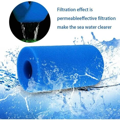 BENOBBY KIDS Lot De 4 Éponge Filtrante , Éponges Filtrantes Pour Piscine - Bleu - 200 X 100 Mm - Pour Filtre Piscine, Réutilisables Et Lavables, Filtre En Mousse Pour Spa, Piscine 7 BENOBBY KIDS Lot De 4 Éponge Filtrante , Éponges Filtrantes Pour Piscine - Bleu - 200 X 100 Mm - Pour Filtre Piscine, Réutilisables Et Lavables, Filtre En Mousse Pour Spa, Piscine â Image 5