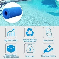 CESIèCLEFOU Éponge Filtrante, 6 Paquets Filtre Piscine En Mousse Pour Cartouche, Réutilisable Lavable Outil De Nettoyage D' Éponge Filtrante Lefou -Pompe et filtre de piscine Soldes 64448807 5