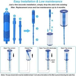 CESIèCLEFOU Filtre Spa Dure 4 Mois Cartouches De Filtres De Piscine à Cartouche Pièces Minérales Pour Spa Et Jacuzzi Cartouche Filtrante Pour Piscine Et Spa Cartouche Spa Bâton Filtre De Piscine, 2 Pièces Lefou -Pompe et filtre de piscine Soldes 64448808 4