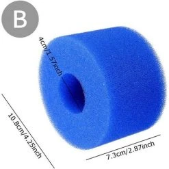 MONLY Filtre De Piscine, Tailles De Filtre De Piscine Réutilisable/lavable, Cartouche éponge De Nettoyage -Pompe et filtre de piscine Soldes 64459909 2