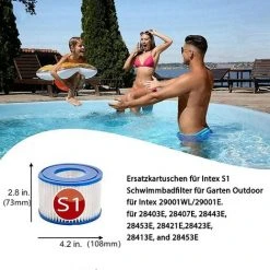 MEZHENG Cartouches De Filtre De Rechange Piscine Pour Intex S1, Filtre à Pour Remous Pour Purespa 29001e,Filtre Spa - Cartouches De Rechange Pour Piscine,Spa,Baignoire (6pièces) -Pompe et filtre de piscine Soldes 64535170 2