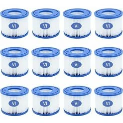 Dontodent 12PCS Cartouches Filtrantes Pour Piscine De Type VI Pour Bestway Taille 6-58323