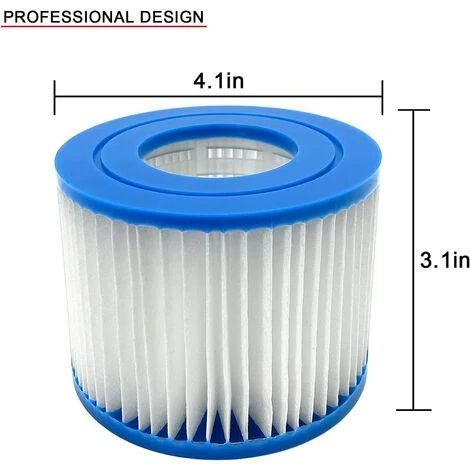 AOUGO Cartouche De Filtre De Bain à Remous Type VI De Remplacement Pour Filtres De Spa - 90352E 58323E 58323 Filtre De Pompe De Piscine (lot De 6) 4 AOUGO Cartouche De Filtre De Bain à Remous Type VI De Remplacement Pour Filtres De Spa - 90352E 58323E 58323 Filtre De Pompe De Piscine (lot De 6) – Image 2
